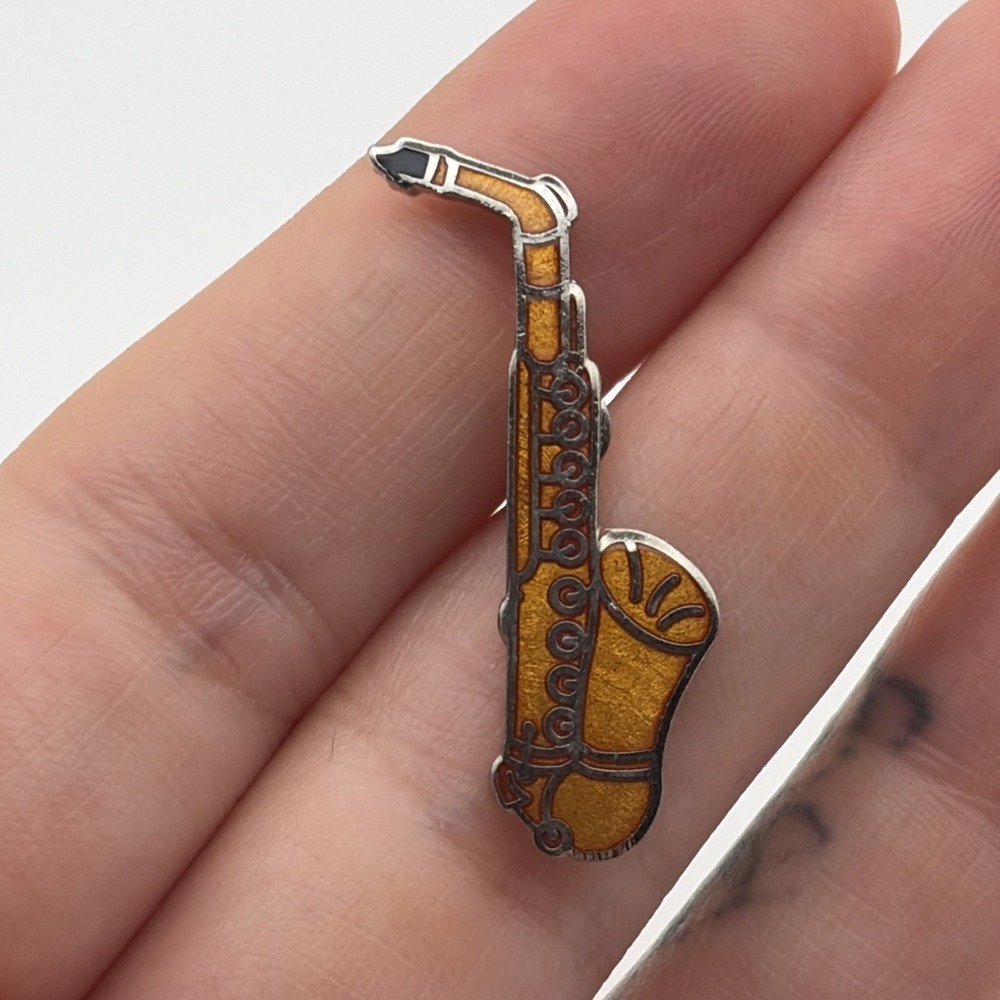 Saxophone Musical Instrument Music Lapel Hat Pin